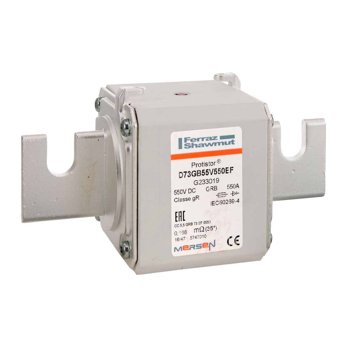 G233019 - Size 73 type EF style notched blade connections gR 550 A VAC/550VDC